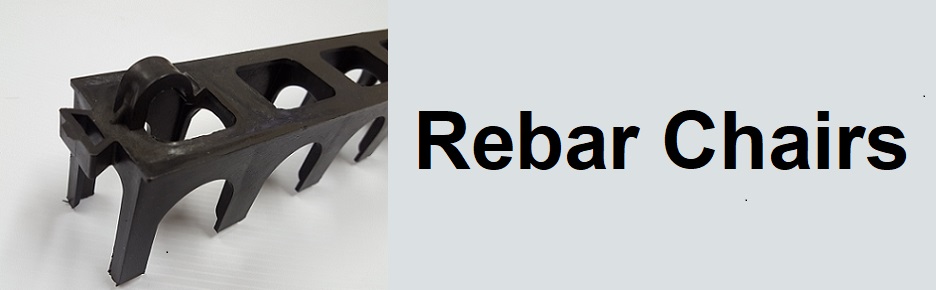 Rebar bolsters, rebar support bars, rebar chairs